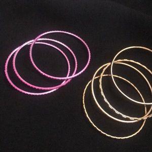 Metal Bangles with sparkles